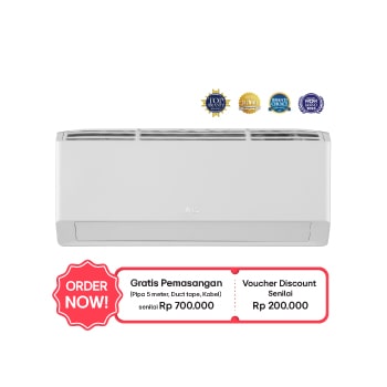 Front view of LG TURBOCOOL Standard Air Conditioner  {K05NSA}